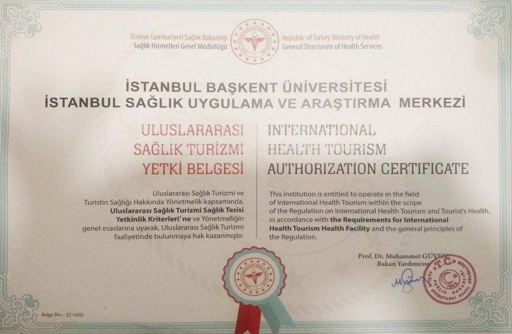 Uluslararası Sağlık Turizmi Yetki Belgesi